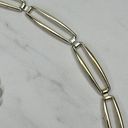 The Bar Skinny Silver and Gold Tone Metal Chain Link Belt Size Large L XL Photo 4