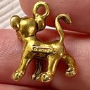 Disney Vintage Small  The Lion King Simba necklace Pendant Charm gold tone metal Photo 2