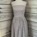 White House | Black Market White & Black Polka Dot Retro Style Fit & Flare Dress Photo 0