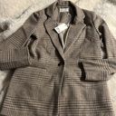 Z Supply NWT  Anna Plaid Blazer - Milkshake Photo 5