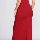 Windsor Red One Shoulder Prom Dress Photo 4