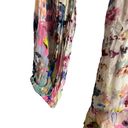 Rococo  Sand Floral Print Long Sleeve Wrap Mini Dress Size Medium Photo 8