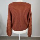 The Moon  & Madison Orange Knit Pullover Sweater Size M Photo 3