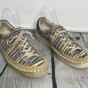 Sam Edelman  Kavi Stripes Canvas colorful sneaker size 8.5 Photo 1