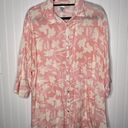 l*space L* Pacifica Buttondown Tunic Coverup Paradise Blooms XS/S Photo 2