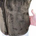 Banana Republic Dark Brown Faux Fur Fleece Vest Photo 5