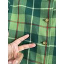 Isaac Mizrahi  Vintage 90s Clueless Green Tartan Wool Punk Flannel Jacket Size‎ 4 Photo 3