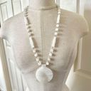 Onyx White  beaded necklace Photo 0