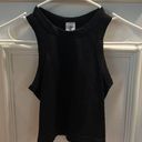 Dynamic Seamless Ribbed Black Tank Top Photo 0