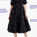 Hill House NWT  | The Nesli Nap Smocked Midi Dress in Black | Size XS Photo 5