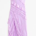 Abercrombie & Fitch Drapped Ruffle Midi Dress Photo 0