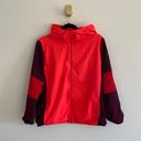 Victoria's Secret  PINK Campus full zip neon pink burgundy red windbreaker jacket Photo 3