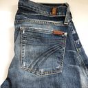 7 For All Mankind 7FAM Dojo Crop Distressed Denim Jeans Photo 1