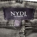 NYDJ  Alina Denim Leggings Womens Size 12 Grey Wash Front Zipper Lift Tuck Photo 7