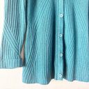 CAbi  Teal Textured Button Up Cardigan Sweater Women's Size M Photo 3