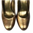 Kelsi Dagger  Bronze Pumps Leather Platform Round Toe Metallic 7.5 GUC Photo 4