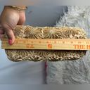 Vintage Floral Straw Bamboo Handle Bag Tote Purse Photo 5