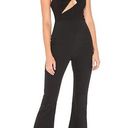 AQ/AQ  Black Sexy Pembroke Wide Leg Flared Jumpsuit Photo 0