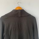 All Saints Black Dahlia Open Sweatshirt Cardigan Zipper Collar Size Small Photo 7