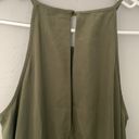 Bebop Womens Green Fitted Tie Front Waistband Sleeveless Romper Juniors Photo 2