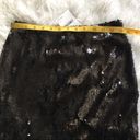 DKNY  Women’s Side Slit knee Length sequined pencil skirt in black size 2 Photo 3