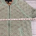 Victoria Beckham for Target Sage Mint Green Lace Bomber Jacket Size Small Photo 4