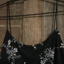 Byer California Y2K BYER TOO! Black Flower Print Dress with  asymmetrical hem  Size Large Photo 2