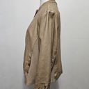 Sebby  Collection Dark Beige Faux-Leather Racing Jacket Size XXL Photo 2