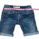 BKE  denim Starlight stretch cut off shorts size 24 Photo 3