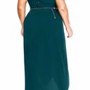 City Chic  Lovestruck Maxi Halter Dress Emerald Size US 22 Photo 3