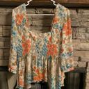 Ark & Co. floral boho top Photo 2