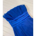 Bebe  Daliah Royal Blue Bodycon Strapless Party Mini Cocktail Dress Size XS Photo 2