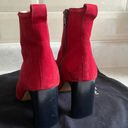 Rag and Bone Red Suede Ankle Boots Photo 2