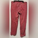 J.Jill  red denim authentic fit cropped cuffed size 10 Photo 2