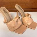 EGO  Hand Woven sculptured heel Peep Toe Sandals Sz 5 UK Sz 7 USA Photo 0