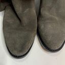 Garnet Hill  Made in Italy Giuliana Gray Suede Tall High Boots Size 9 Photo 3