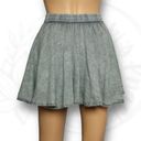 Anthropologie  Raga Embroidered Mineral Wash Skater Mini Skirt Sage Green S Photo 3