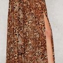 LIONESS NWT Princess Polly/ Nasty gal leopard animal print chiffon High Waisted maxi skirt Photo 7