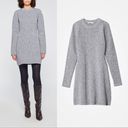 Tibi  • Tech Poly Sculpted Sweater Mini Dress grey knit chunky heathered black Photo 1