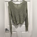 The Moon  & Madison Women Size Small Green Sage Button Cardigan Cropped Sweater Cozy Photo 6