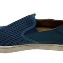 Olukai  Women's Pehuea Heu Blue Lava Rock Mesh Comfort Slip On Shoes Size 6.5 Photo 1