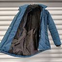 Free Country  Hooded Quilted Puffer Coat Women's Size Small Blue Water Resistant Photo 3