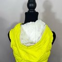 American Eagle Outfitters Women’s Down Puffer Yellow Zipped Hoodie Jack Vest M Photo 9