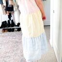 By the River Pastel Colorblock Tiered Midi Dress Photo 1