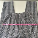 SheIn  plaid stretchy straight leg trousers / work pants w/ ruffle waist Photo 3