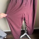 American Eagle maroon wide leg draw string pants | large Photo 2