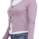 Self Esteem  lavender cardigan dual front ties long sleeve size L NWT! Photo 1