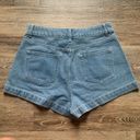 Cider NWT  Floral Embroidered Light Wash Shorts M Photo 6