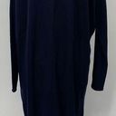 Tommy Hilfiger  Luxury Wool Sweater Dress Tunic Boatneck Navy Blue NEW Womens XL Photo 4