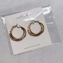 Ettika  Boho Gold Tone Double Twist Hoops Earrings Photo 1